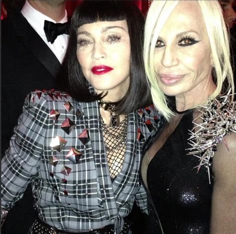 madonna for donatella versace|how old is madonna today.